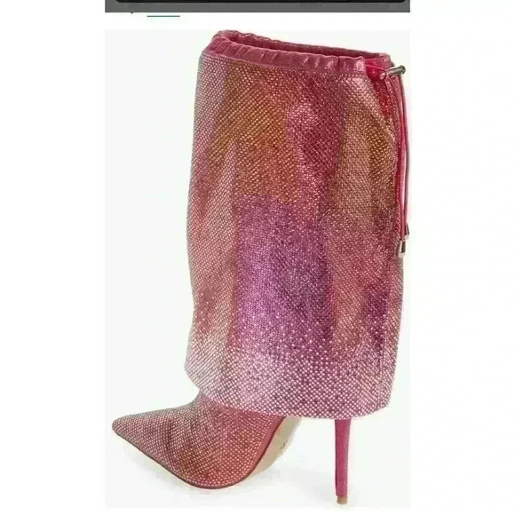 azalea wang wishful crystal embellished pointed toe boot - Picture 2 of 6